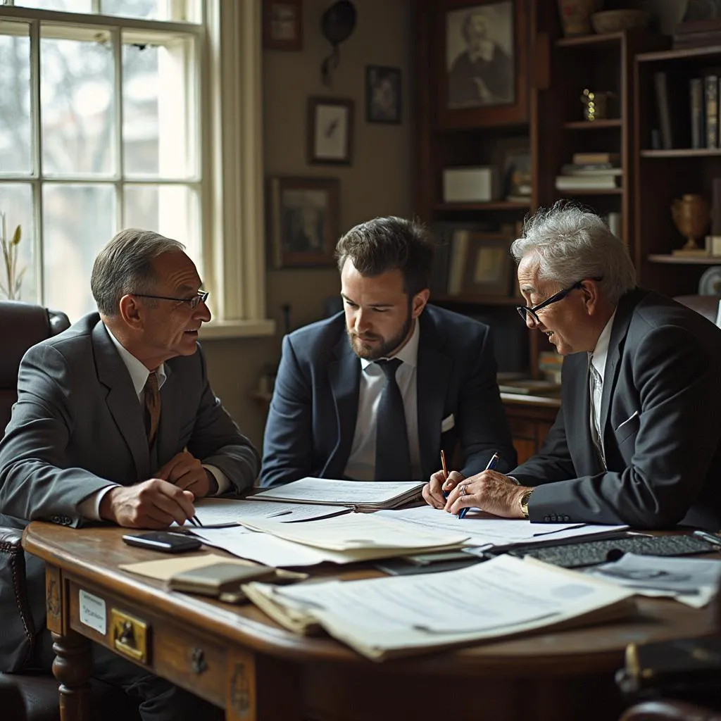 Fundadores de ConsultPro en su primera oficina